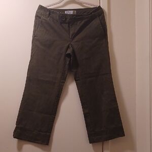 Old Navy Green Chinos Classic Style Cotton Blend